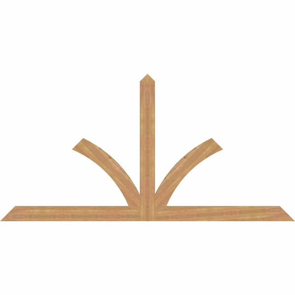 Ekena Millwork Richland Timber Gable Bracket, Western Red Cedar, 108"W x 54"H x 1 1/2"D x 5 1/2"F, 12/12 Pitch GBW108X54X0206RIC00SWR - main